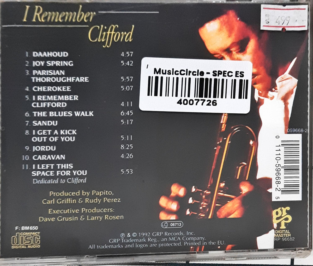 Arturo Sandoval - I Remember Clifford (CD)