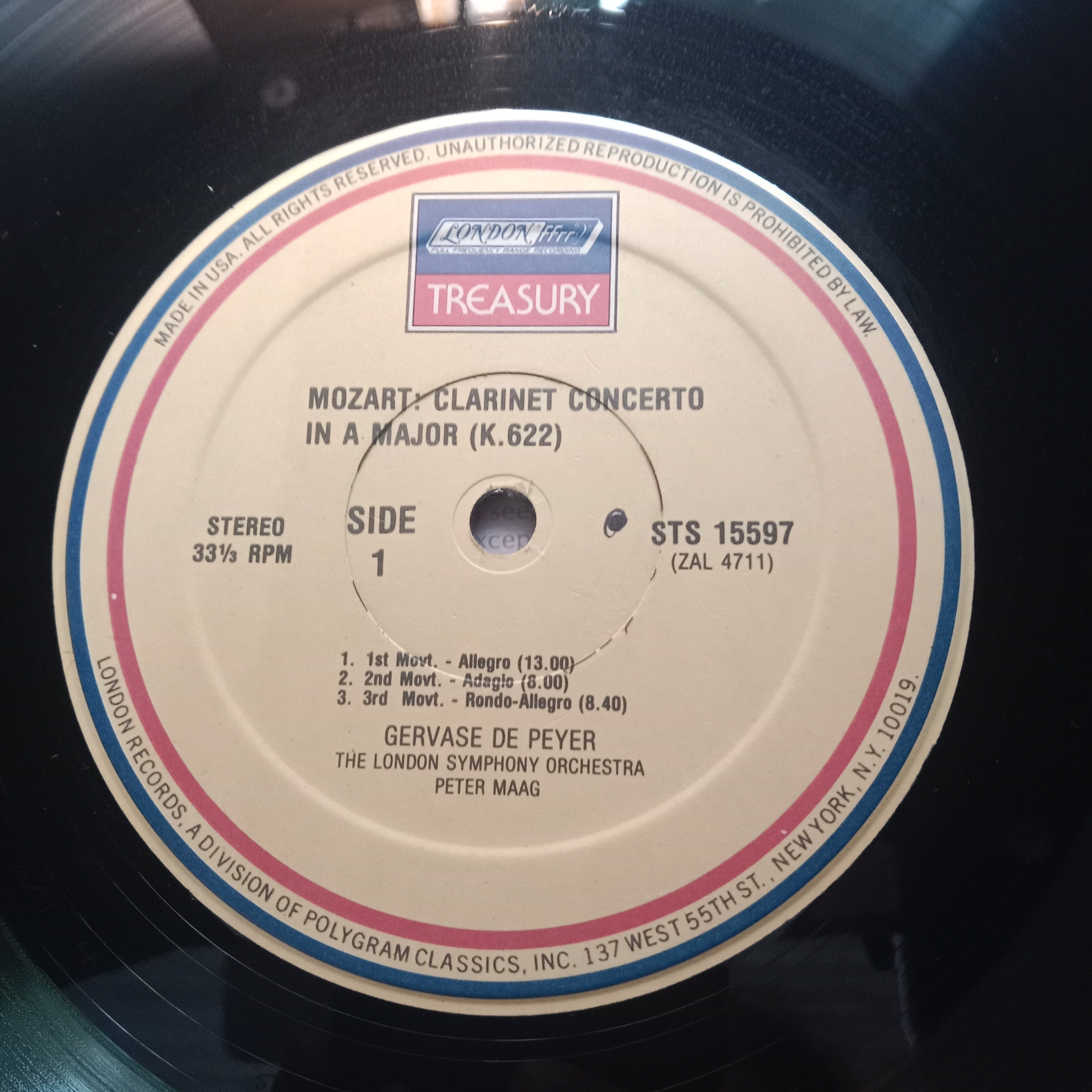 Mozart*, Barry Tuckwell, Gervase De Peyer, Peter Maag, London Symphony Orchestra –  - Clarinet Concerto / Horn Concertos Nos. 1 & 3 (Vinyl)