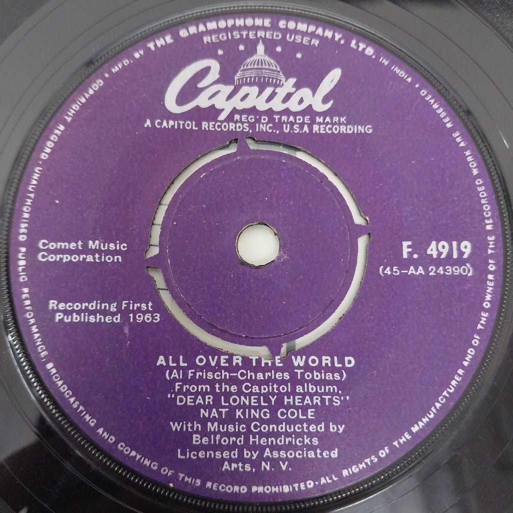 Nat King Cole - All Over The World / Nothing Goes Up (45-RPM)