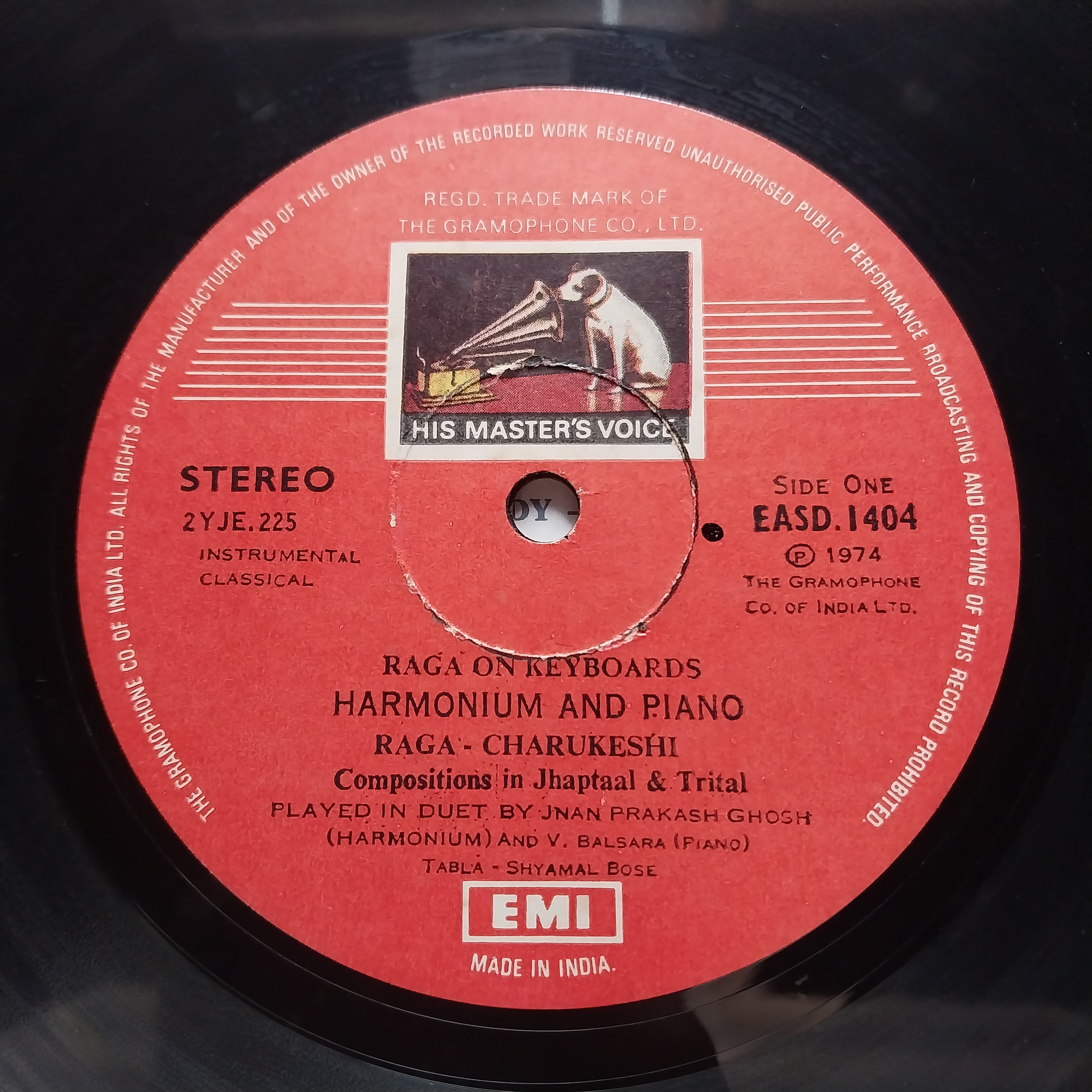 Jnan Prakash Ghosh & V. Balsara  - Raga On Keyboard (Vinyl)