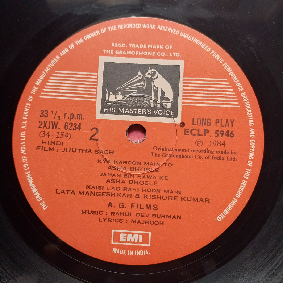 Rahul Dev Burman*, Majrooh*  - Jhutha Sach (Vinyl)