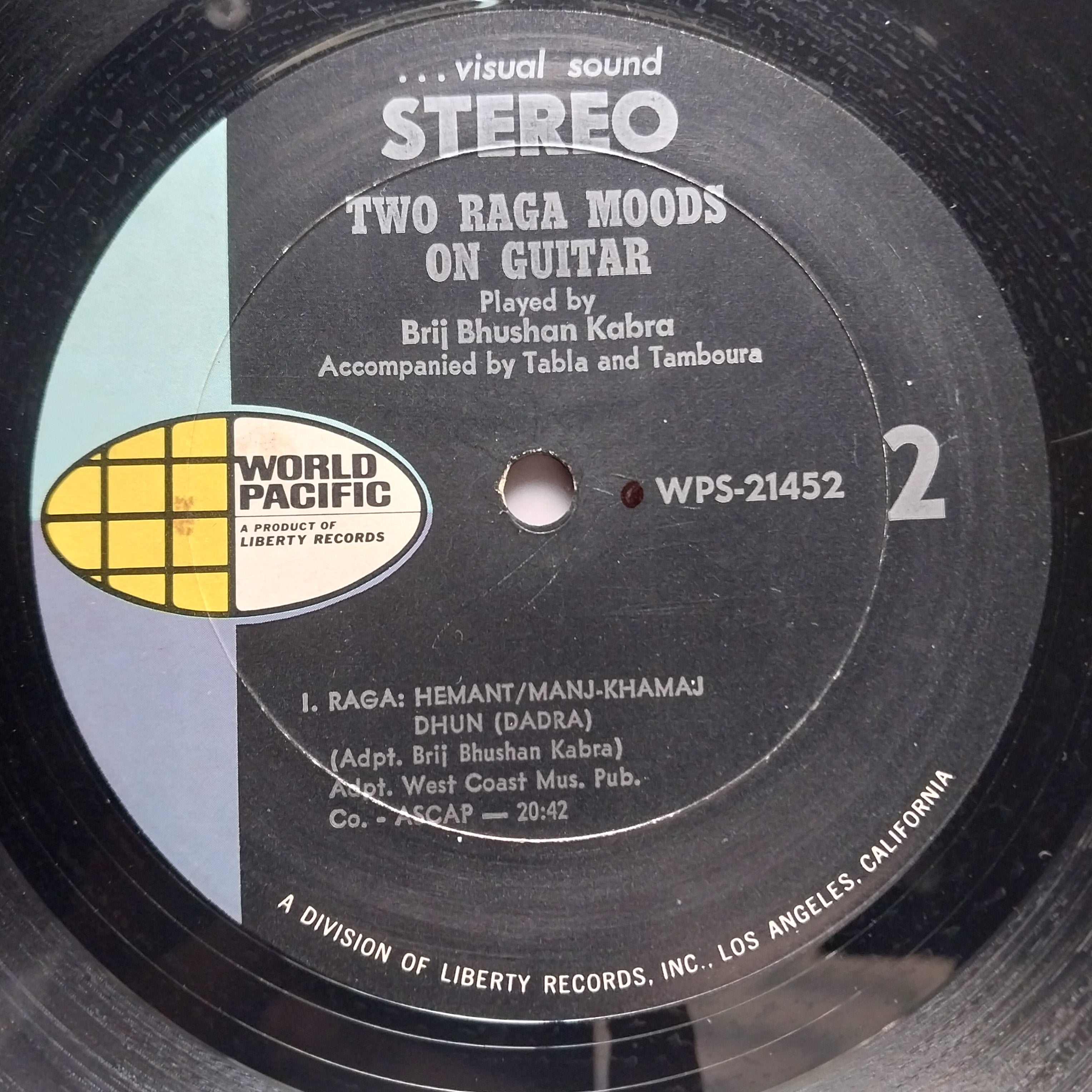 Brij Bhushan Kabra  - Two Raga Moods On Guitar (Vinyl)