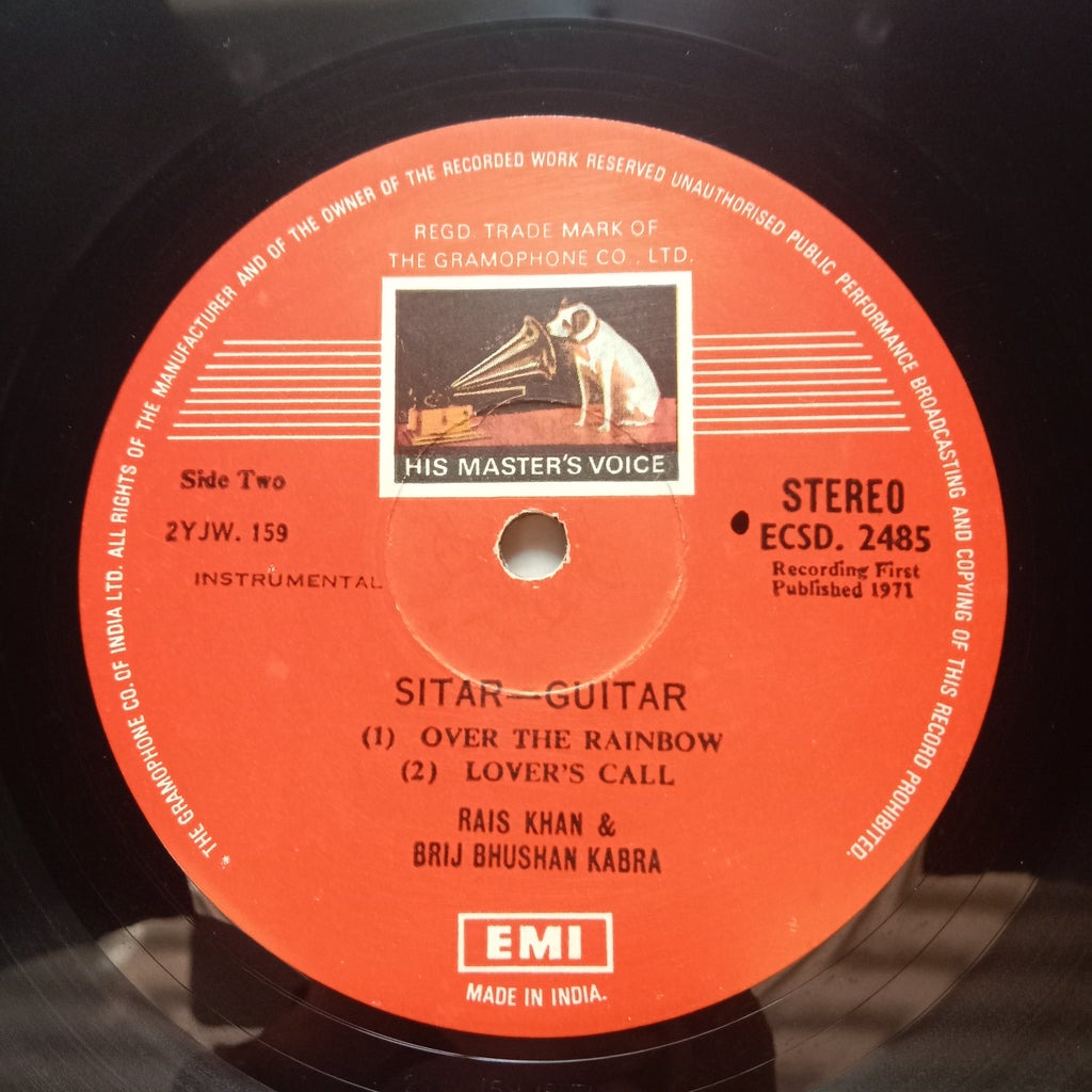 Rais Khan & Brij Bhushan Kabra  - Sitar & Guitar (Vinyl)