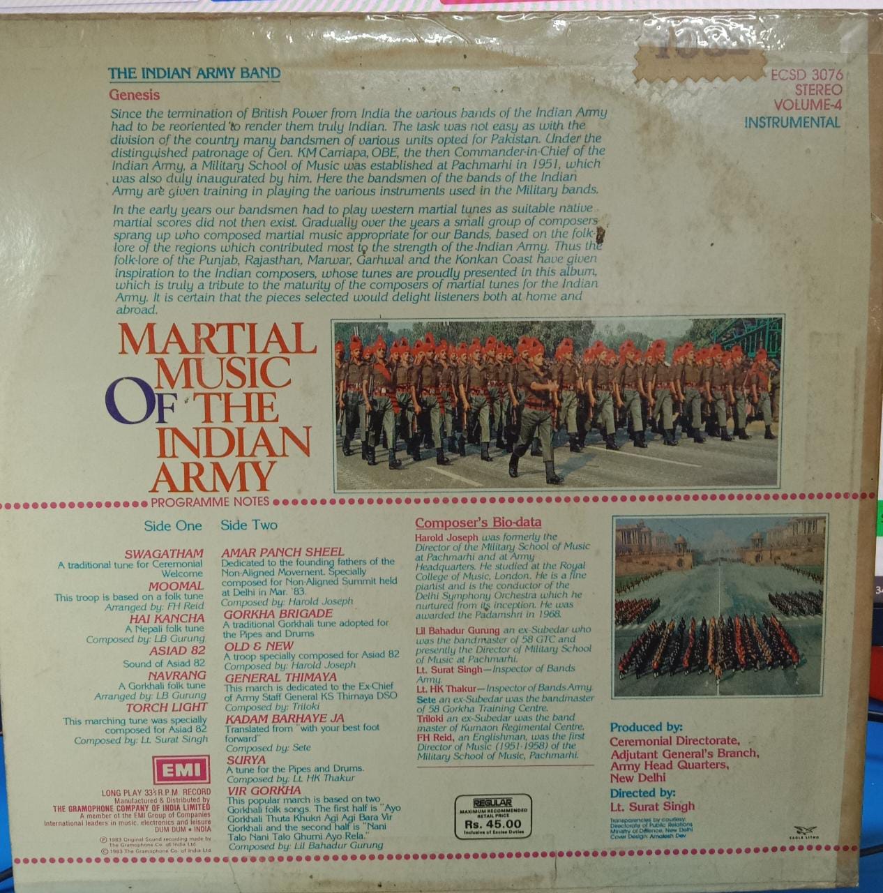 Various - Martial Music Of The Indian Army - Vol. 4 (Vinyl)