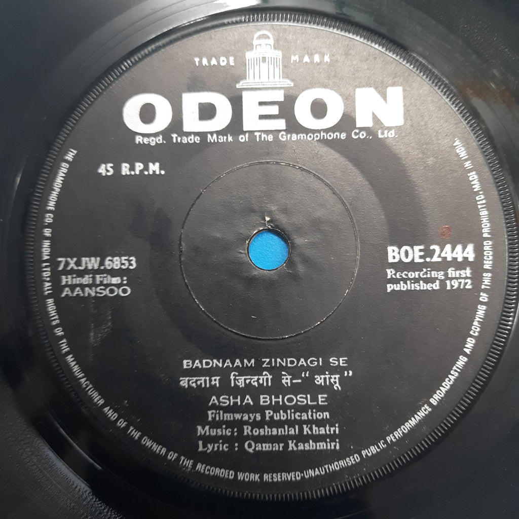 Roshanlal Khatri  - Aansoo (45-RPM)