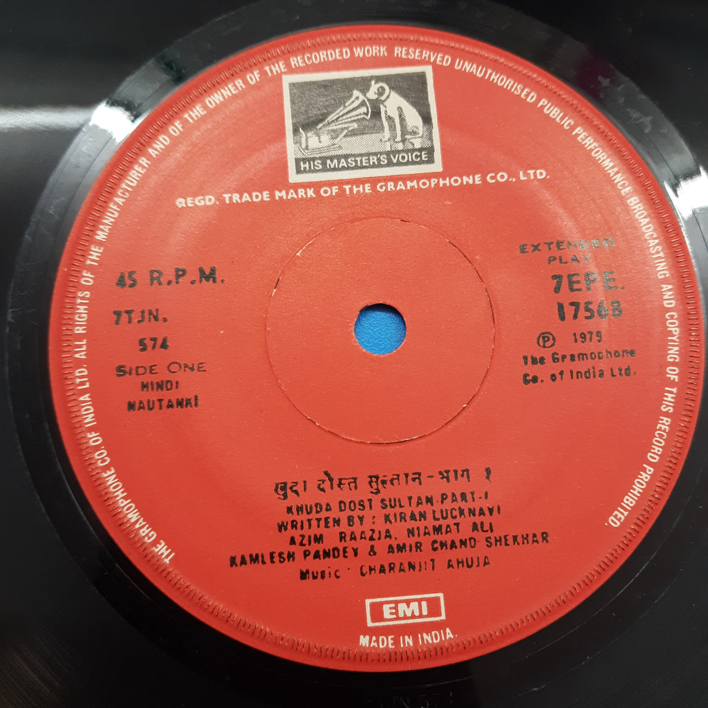 Charanjit Ahuja - Khuda Dost Sultan (45-RPM)