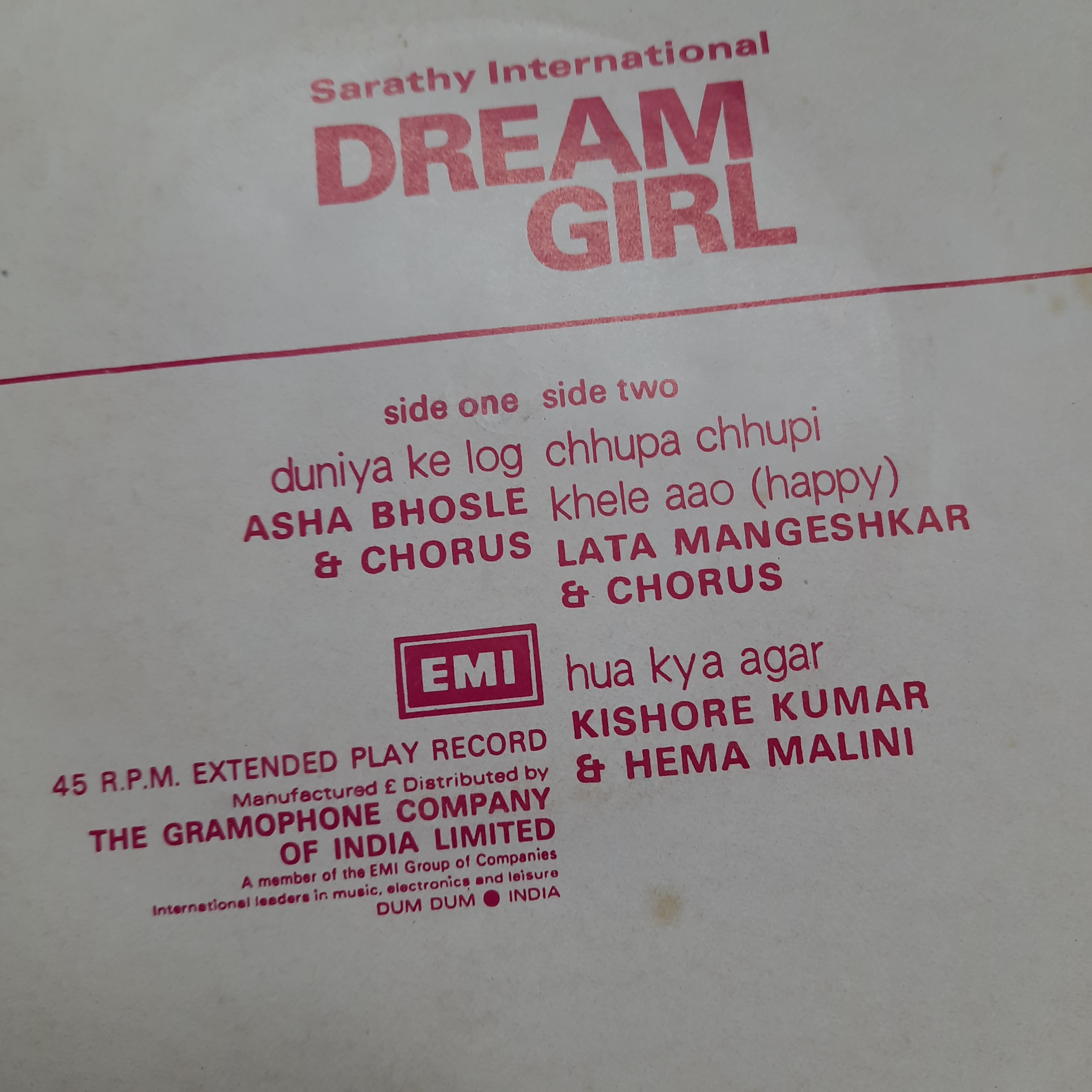 Laxmikant Pyarelal- Dream Girl (45-RPM)