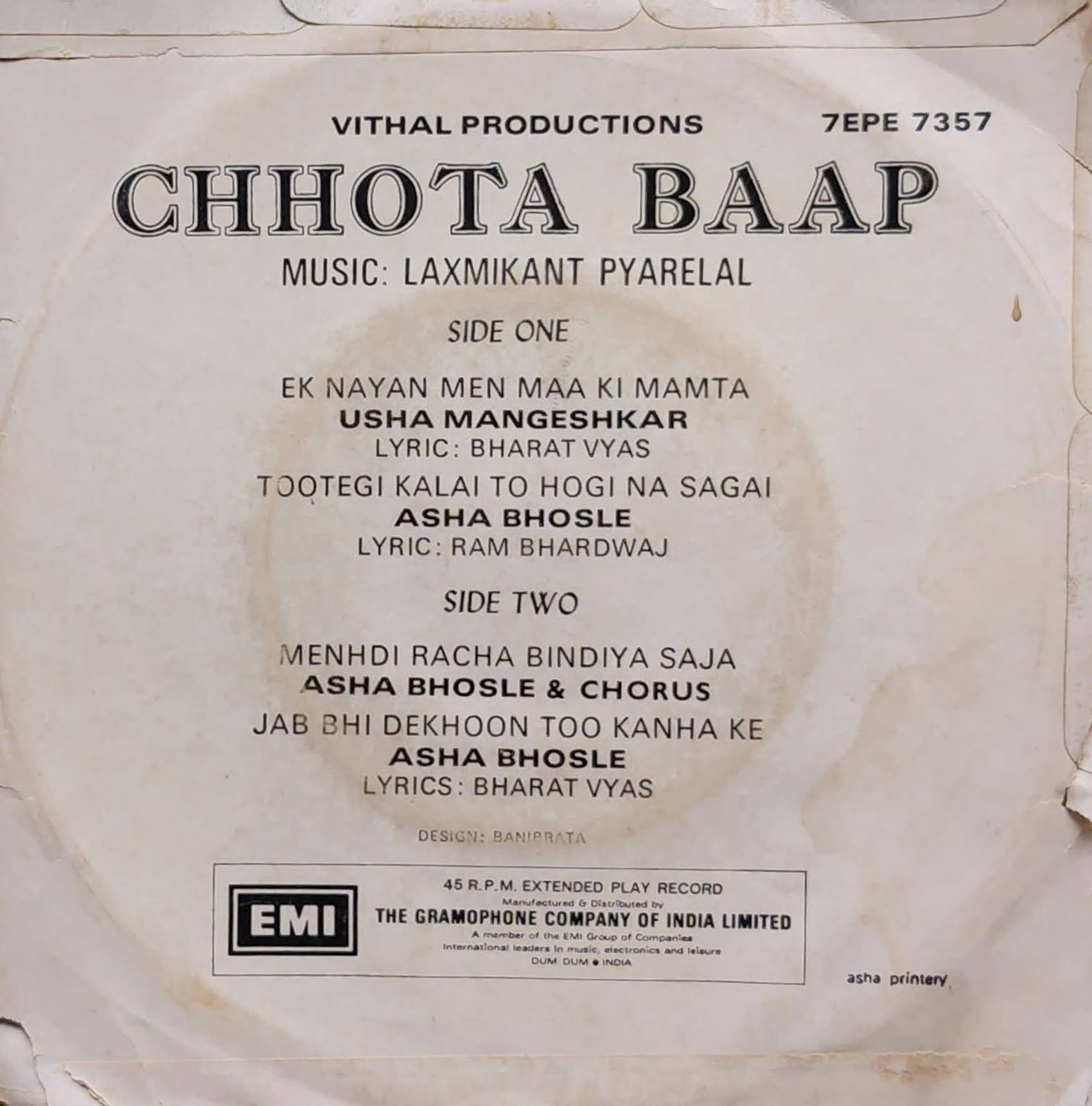 Laxmikant Pyarelal - Chhota Baap Image