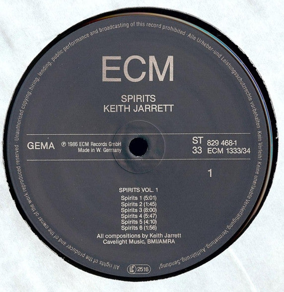 Keith Jarrett - Spirits (Vinyl) (2 LP) Image