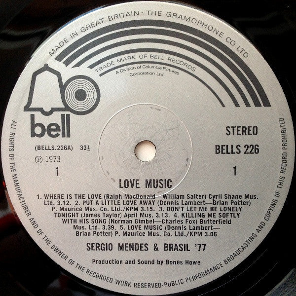 Sérgio Mendes & Brasil '77 - Love Music (Vinyl)