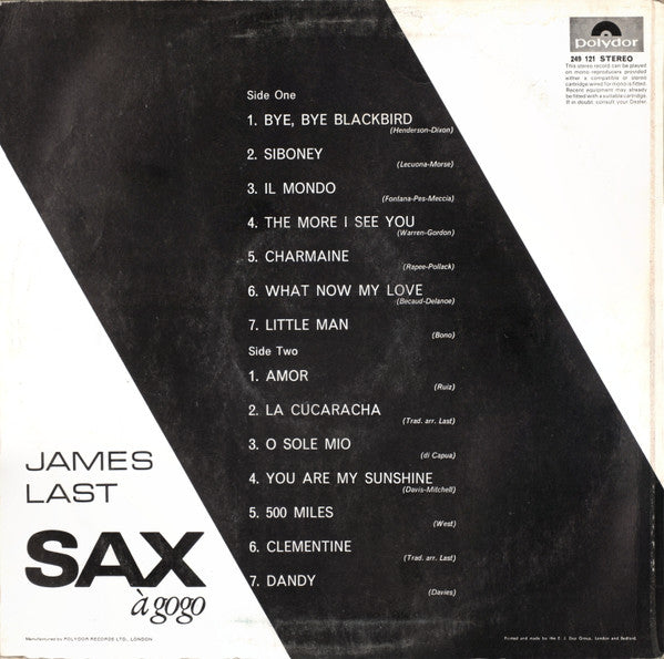 James Last - Sax Ã€ Gogo (Vinyl) Image