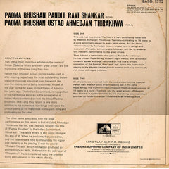 Ravi Shankar / Ustad Ahmedjan Thirakhwa - Padma Bhushan Pandit Ravi Shankar / Padma Bhushan Ustad Ahmedjan Thirakhwa (Vinyl)