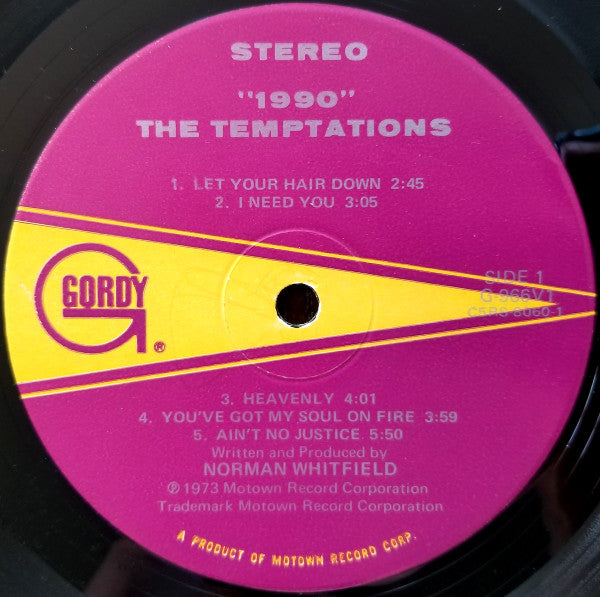 Temptations, The - 1990 (Vinyl) Image