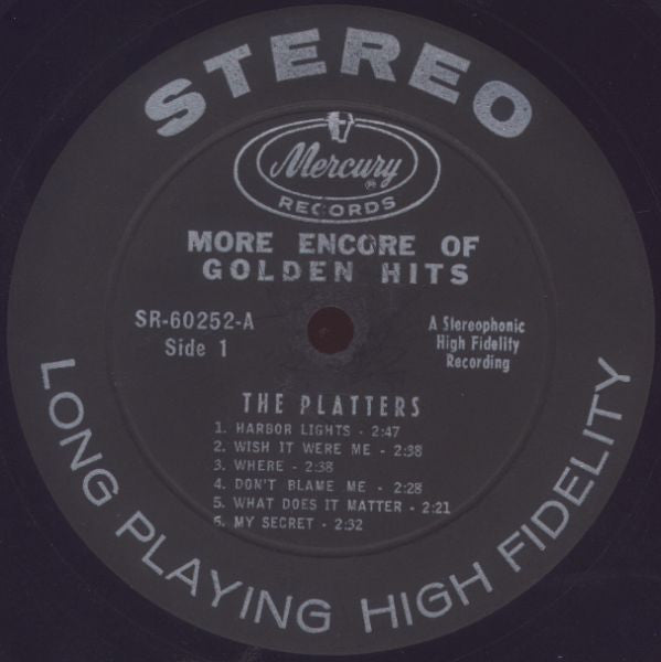 Platters, The - More Encore Of Golden Hits (Vinyl) Image