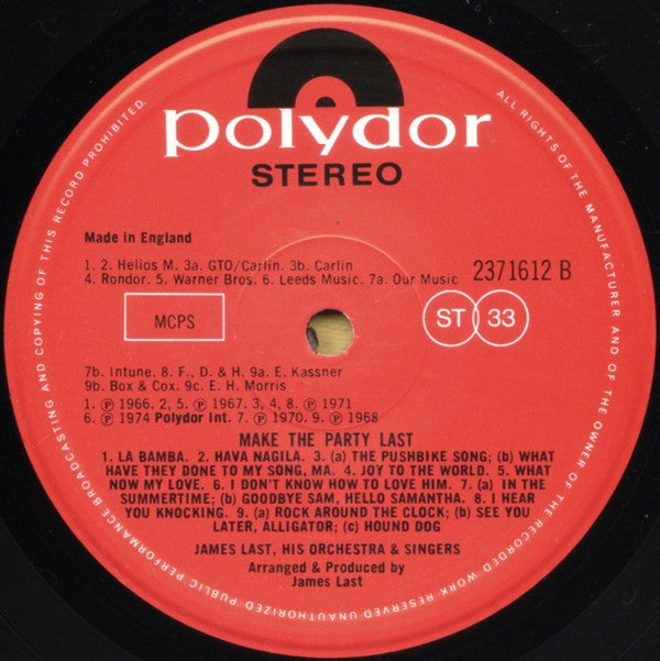James Last - Make The Party Last (Vinyl) Image