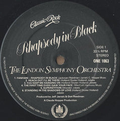 London Symphony Orchestra, The And Royal Choral Society, The - Classic Rock Rhapsody In Black (Vinyl) Image