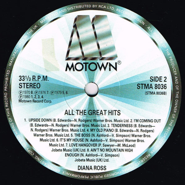 Diana Ross - All The Great Hits (Vinyl)