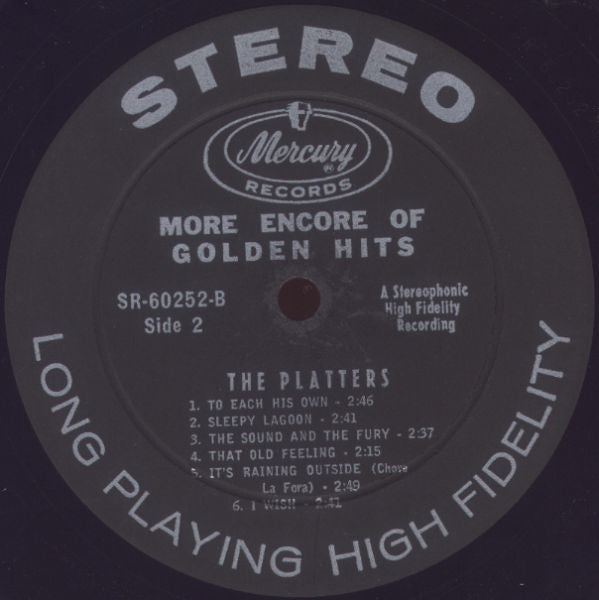 Platters, The - More Encore Of Golden Hits (Vinyl) Image