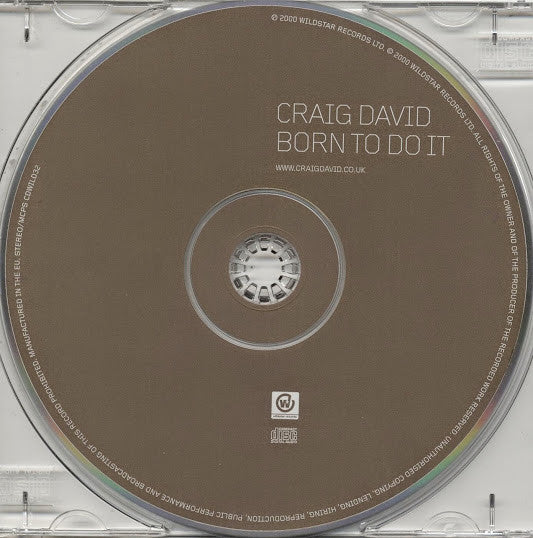 Craig David - Born To Do It (CD) Image