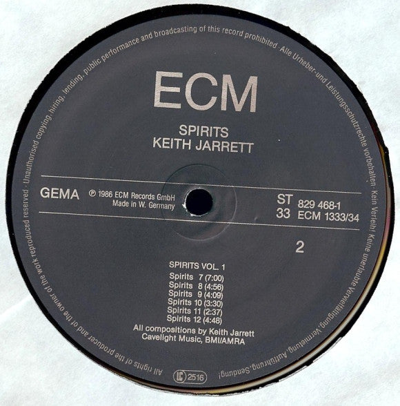 Keith Jarrett - Spirits (Vinyl) (2 LP) Image