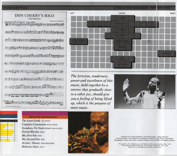 Don Cherry - Brown Rice (CD) Image