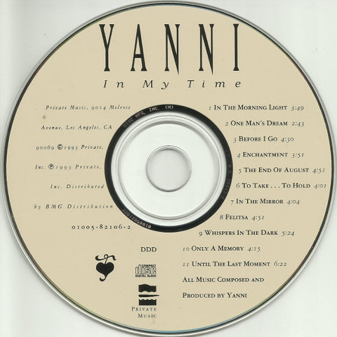 Yanni (2) - In My Time (CD)