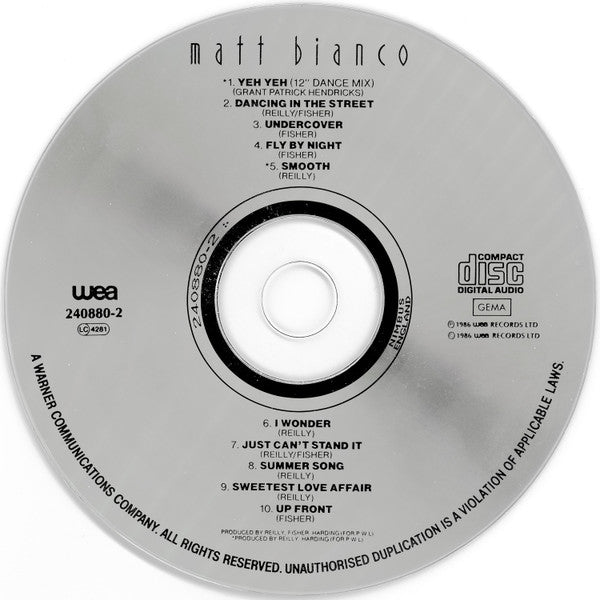 Matt Bianco - Matt Bianco (CD) Image