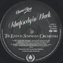 London Symphony Orchestra, The And Royal Choral Society, The - Classic Rock Rhapsody In Black (Vinyl) Image