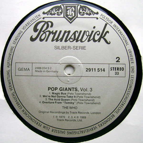 Who, The - Pop Giants, Vol. 3 (Vinyl)