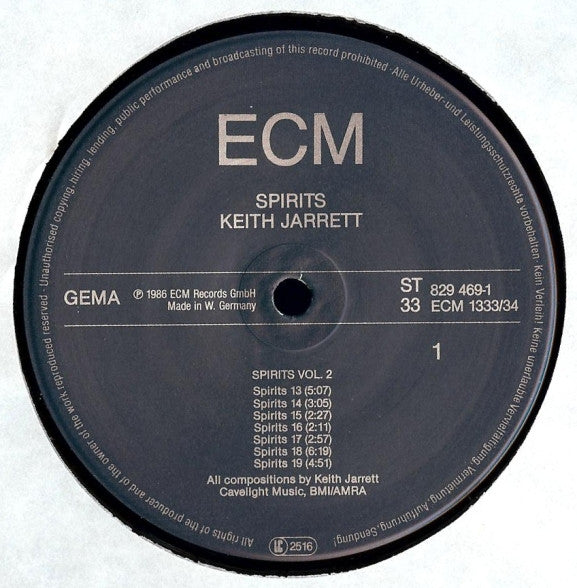 Keith Jarrett - Spirits (Vinyl) (2 LP) Image