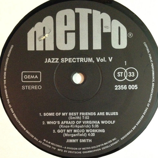 Jimmy Smith - Jazz Spectrum Vol. 5 (Vinyl) Image
