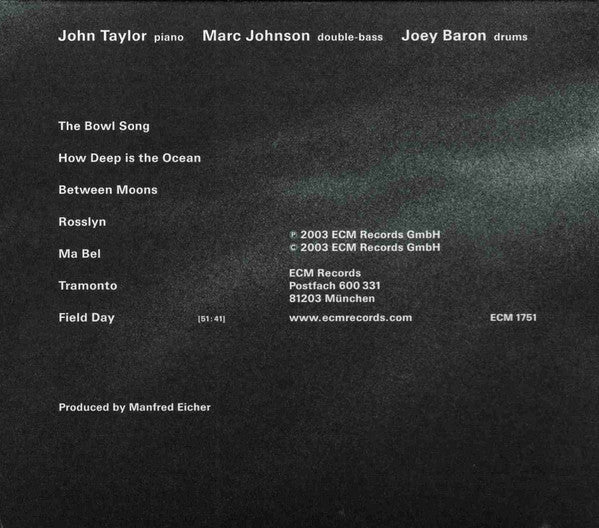 John Taylor (2) / Marc Johnson (2) / Joey Baron - Rosslyn (CD)