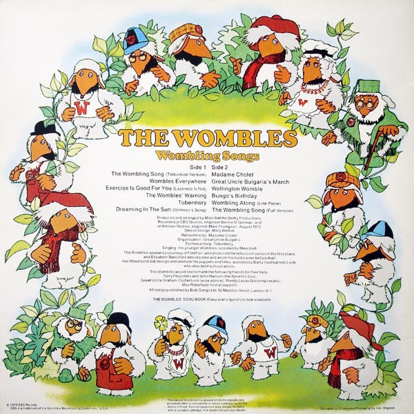 Wombles, The - Wombling Songs (Vinyl)
