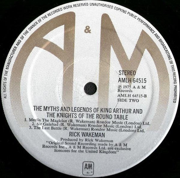 Rick Wakeman - The Myths And Legends Of King Arthur And The Knights Of The Round Table (Vinyl) Image