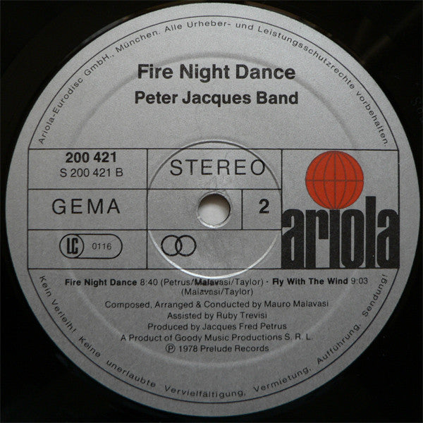 Peter Jacques Band - Fire Night Dance (Vinyl) Image