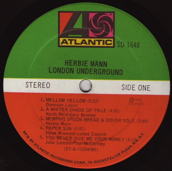Herbie Mann - London Underground (Vinyl) Image
