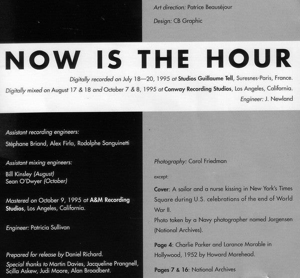 Charlie Haden Quartet West - Now Is The Hour (CD) Image