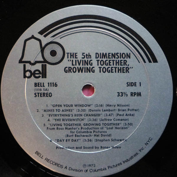 Fifth Dimension, The - Living Together, Growing Together (Vinyl) Image
