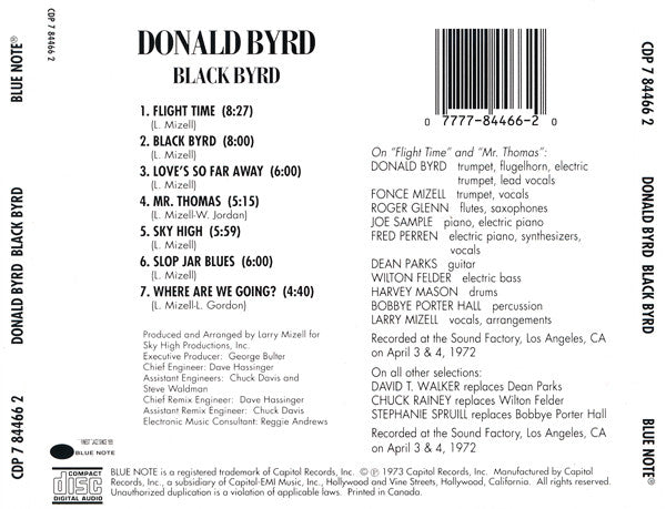 Donald Byrd - Black Byrd (CD) Image