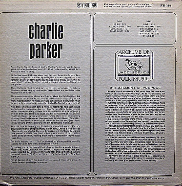 Charlie Parker - Charlie Parker (Vinyl) Image