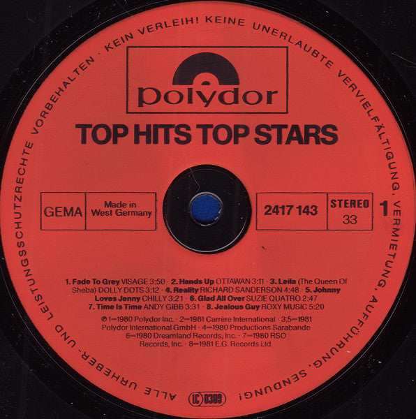 Various - Top Hits Top Stars (Vinyl) Image