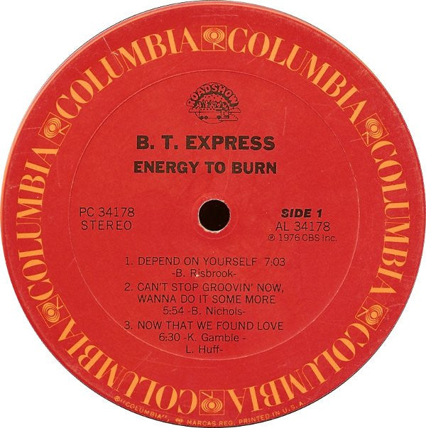 B.T. Express - Energy To Burn (Vinyl) Image