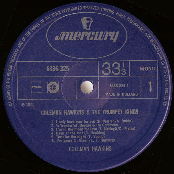 Coleman Hawkins - Coleman Hawkins & The Trumpet Kings (Vinyl) Image