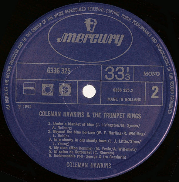 Coleman Hawkins - Coleman Hawkins & The Trumpet Kings (Vinyl) Image