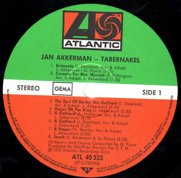 Jan Akkerman - Tabernakel (Vinyl)