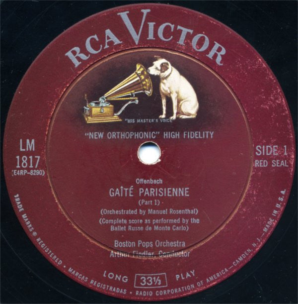 Jacques Offenbach / Giacomo Meyerbeer - Boston Pops Orchestra, The, Arthur Fiedler - GaÃ®tÃ© Parisienne / Les Patineurs (Vinyl) Image