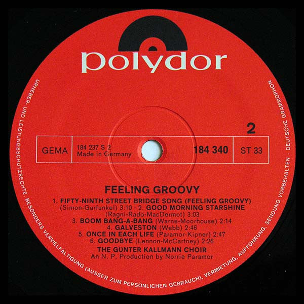 GÃ¼nter Kallmann Chor - Feeling Groovy (Vinyl) Image