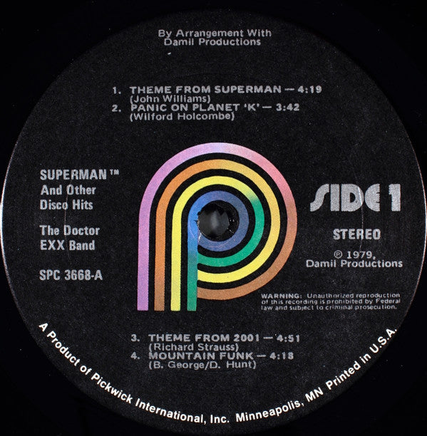 Doctor Exx Band, The - Superman And Other Disco Hits (Vinyl) Image