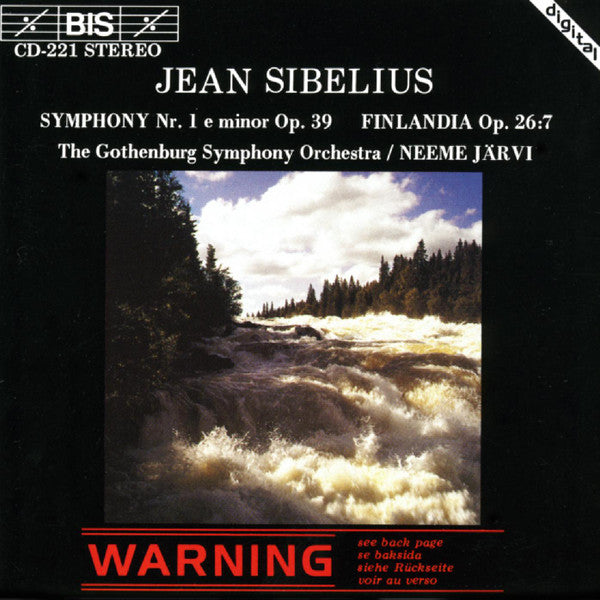 Jean Sibelius, GÃ¶teborgs Symfoniker / Neeme JÃ¤rvi - Symphony Nr. 1 E Minor Op. 39 / Finlandia Op. 26:7 (CD) Image