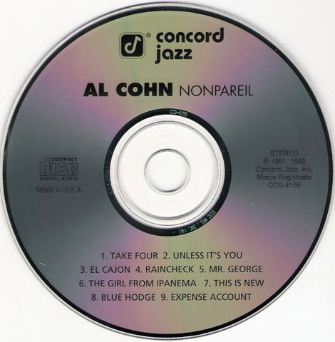Al Cohn - Nonpareil (CD) Image